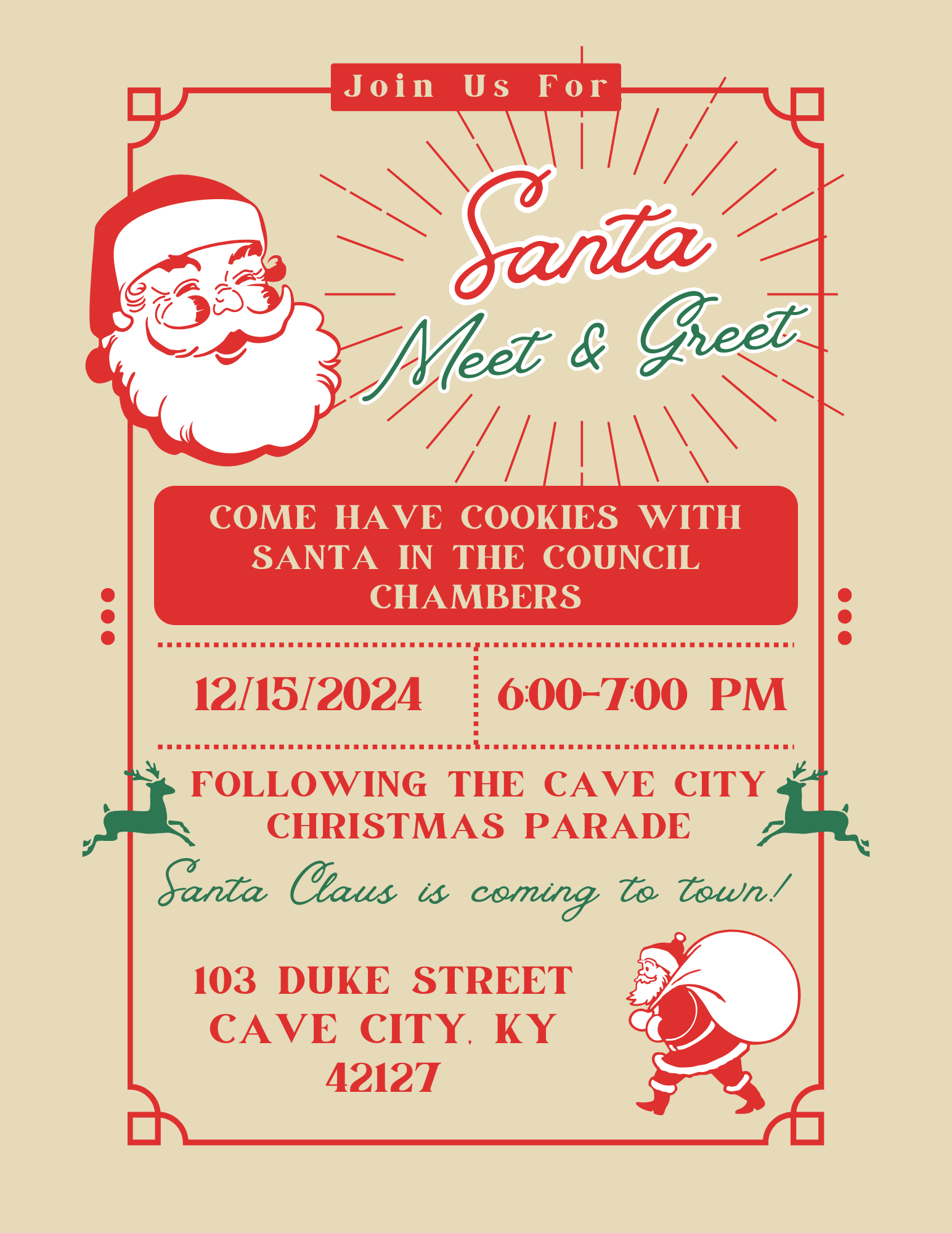 Beige and Red Vintage Christmas Food Drive Flyer.png